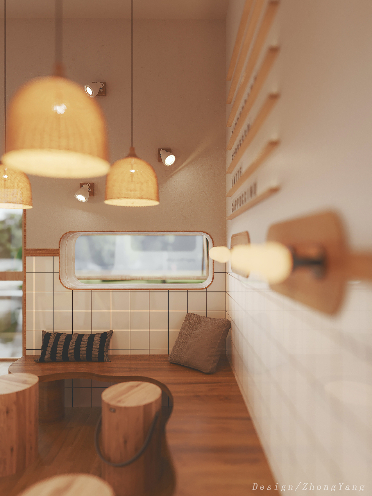 朋友家20平米日式咖啡馆（图ZMjk4ODI1MTc2） - 家装设计 - 站酷设计师忠阳原创素材 - 站酷ZCOOL
