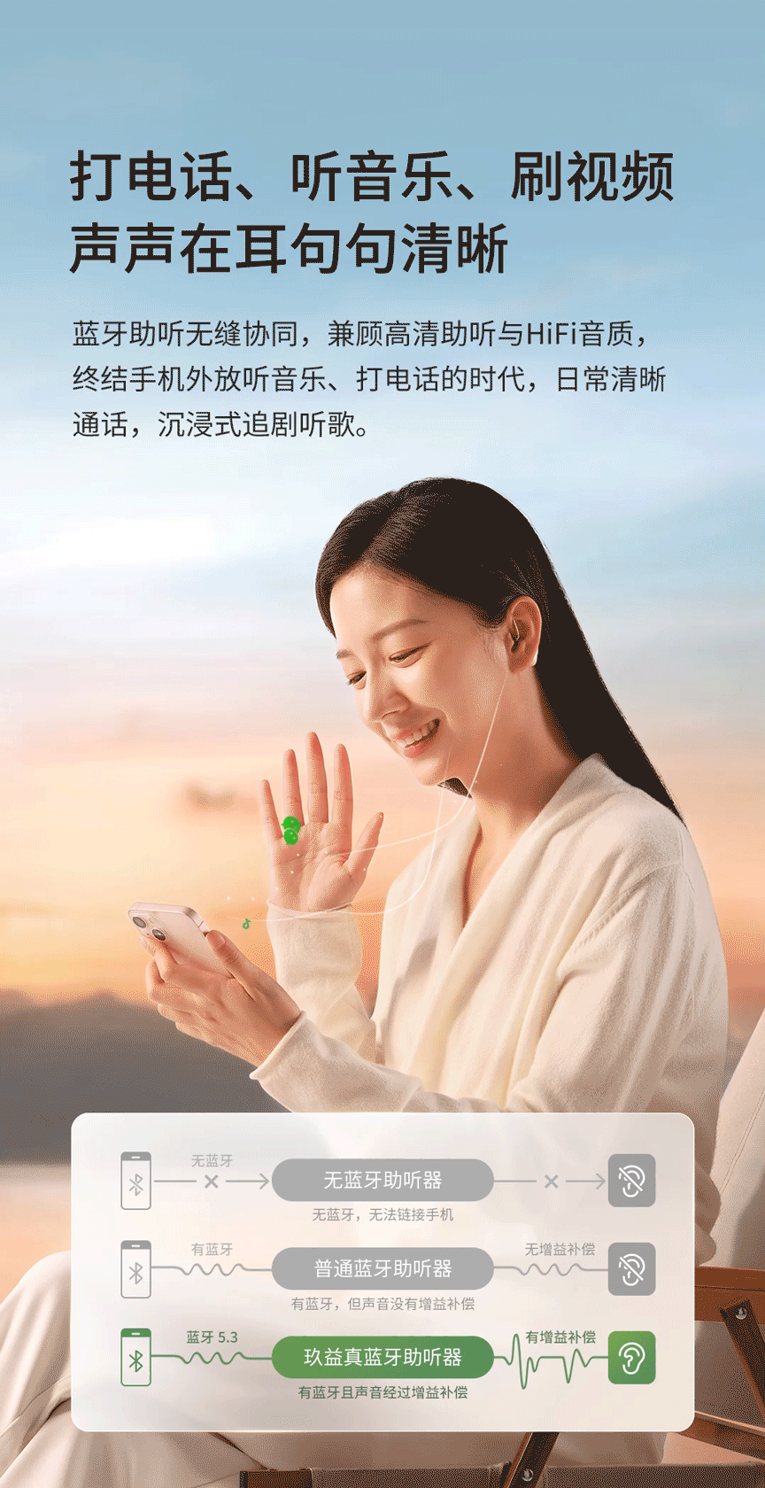 JIUYEE Real 玖益真蓝牙智能助听器 电商全案营销