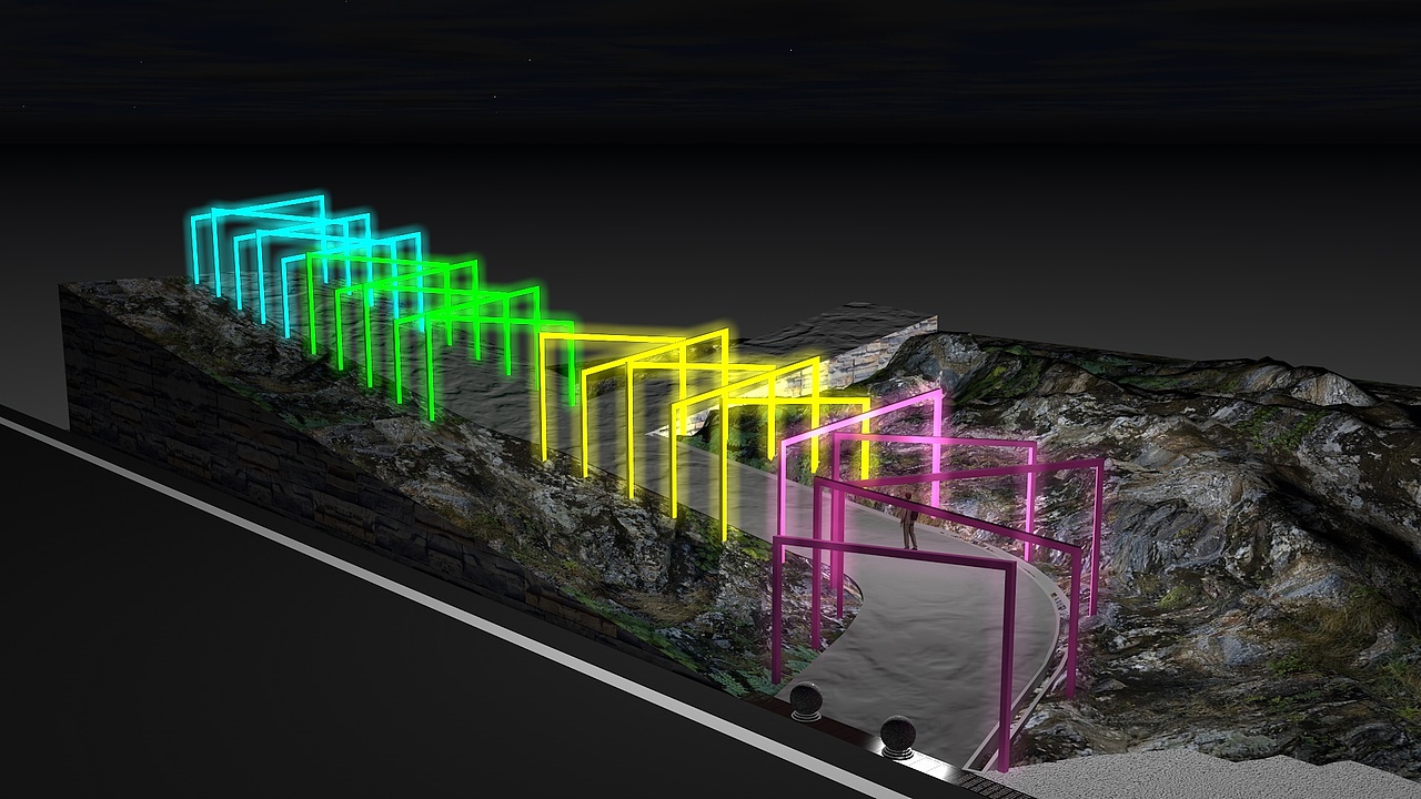 百里荒康养小镇景观标识和时光隧道（图ZMzQxMjY2MDQ4） - 场景 - 站酷设计师宜昌阿东原创素材 - 站酷ZCOOL