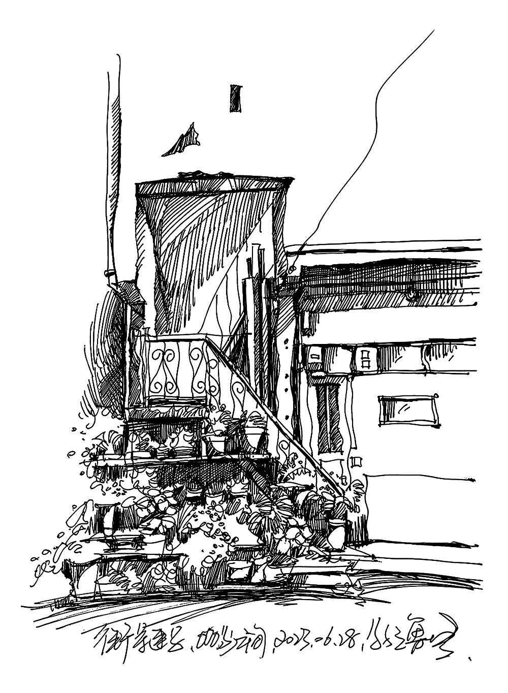 街景速写,关于街景手绘。