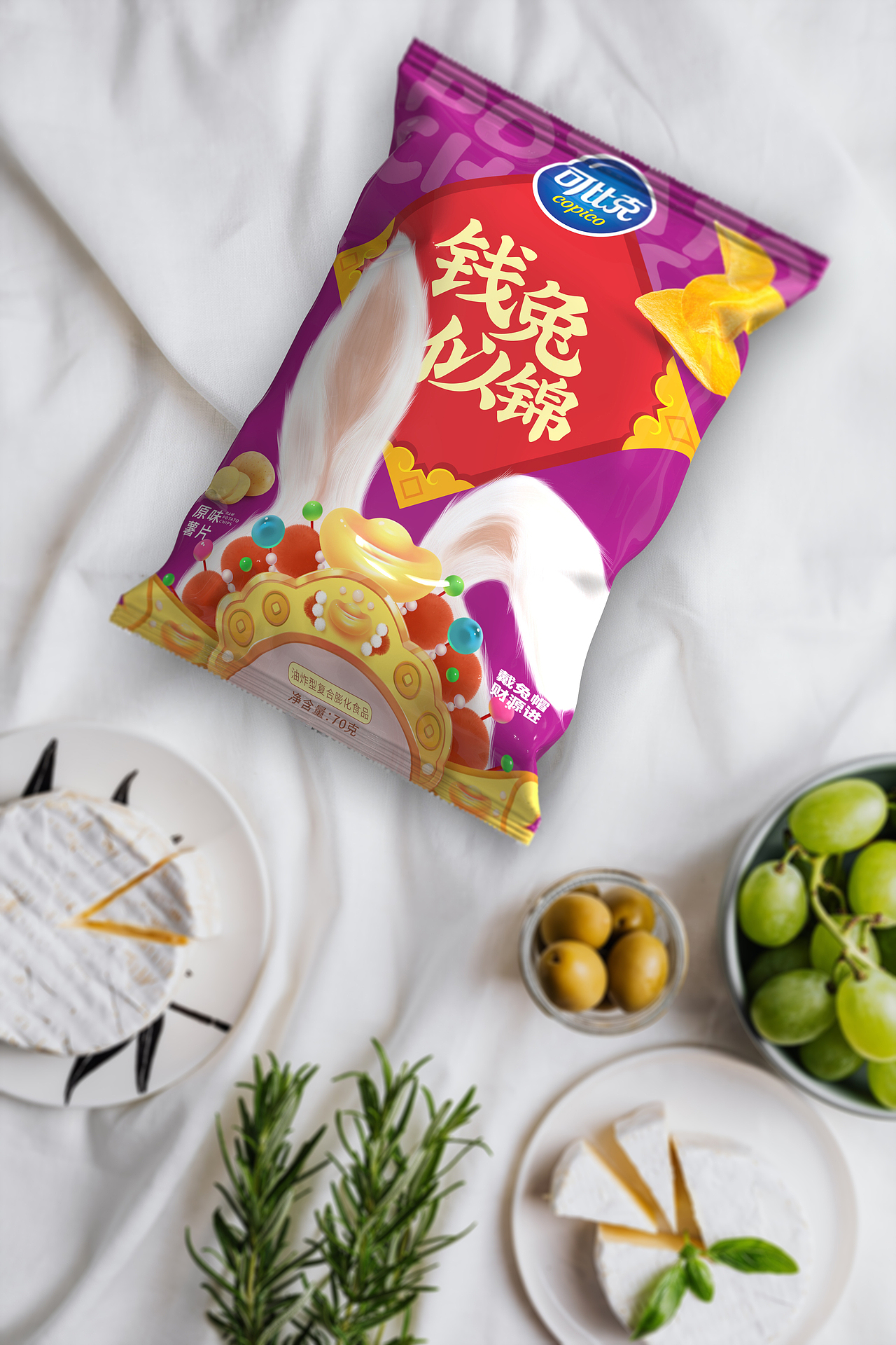 三足鸟×可比克丨戴兔帽 共祈福