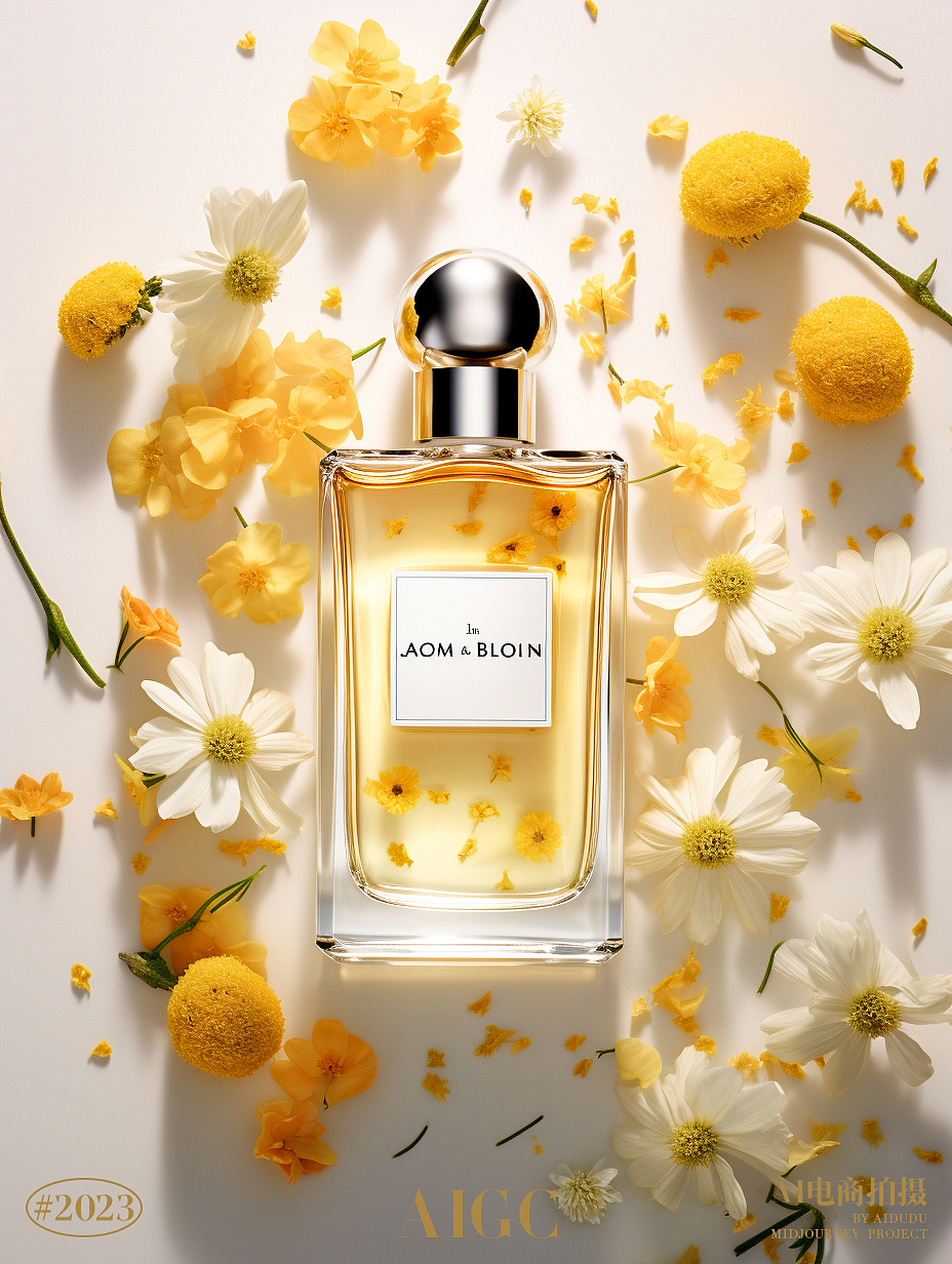 AI产品摄影|祖玛珑香水自然氛围感场景