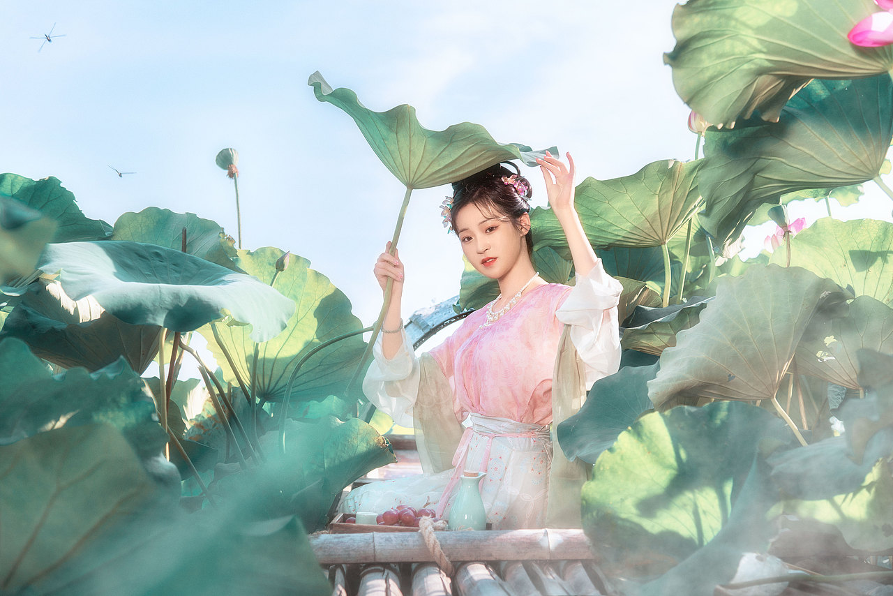 烟风袅袅荷花源（图ZMzE1MTM4NTEy） - 人像摄影 - 站酷设计师糊涂仙人LEO原创素材 - 站酷ZCOOL