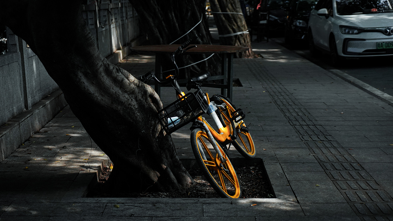 夏日阳光照射下的深井古村