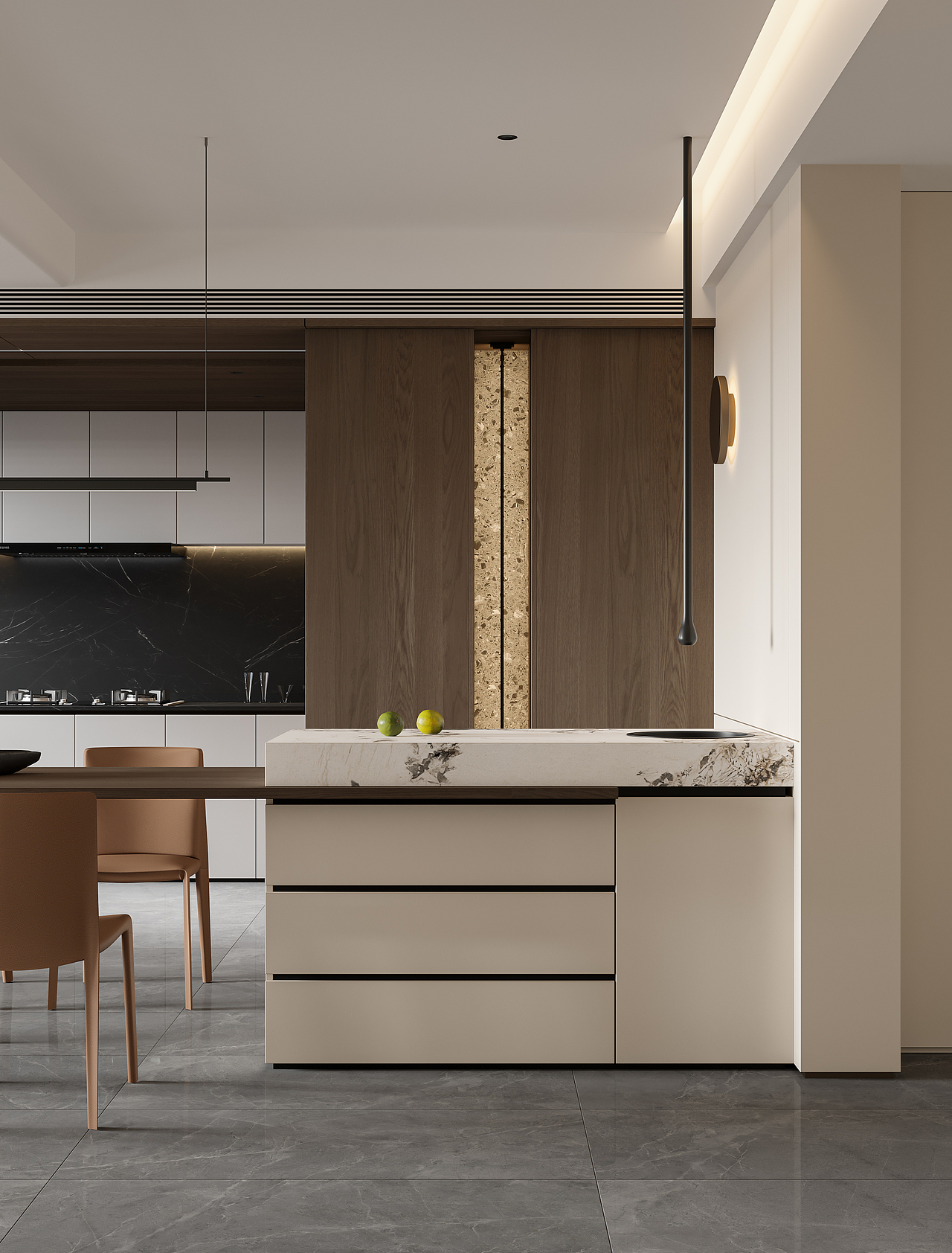 现代简约客餐厅