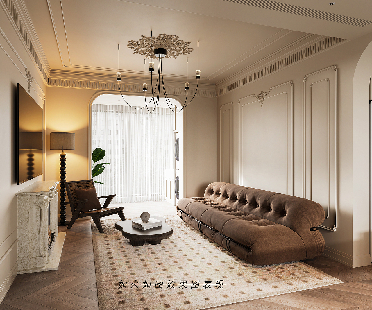 效果图-美式（图ZMzI1NzkzNTY4） - 家装设计 - 站酷设计师画图糕手原创素材 - 站酷ZCOOL