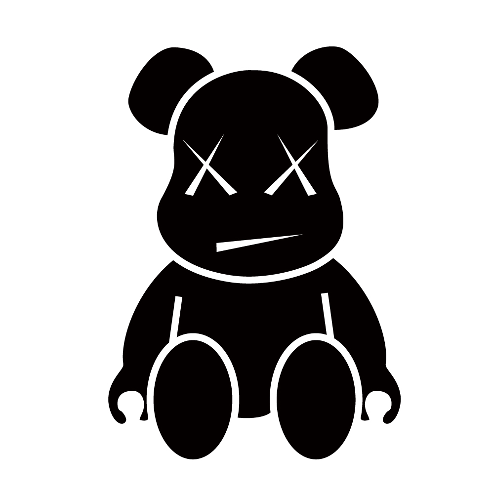 微信黑色的熊的表情包图片