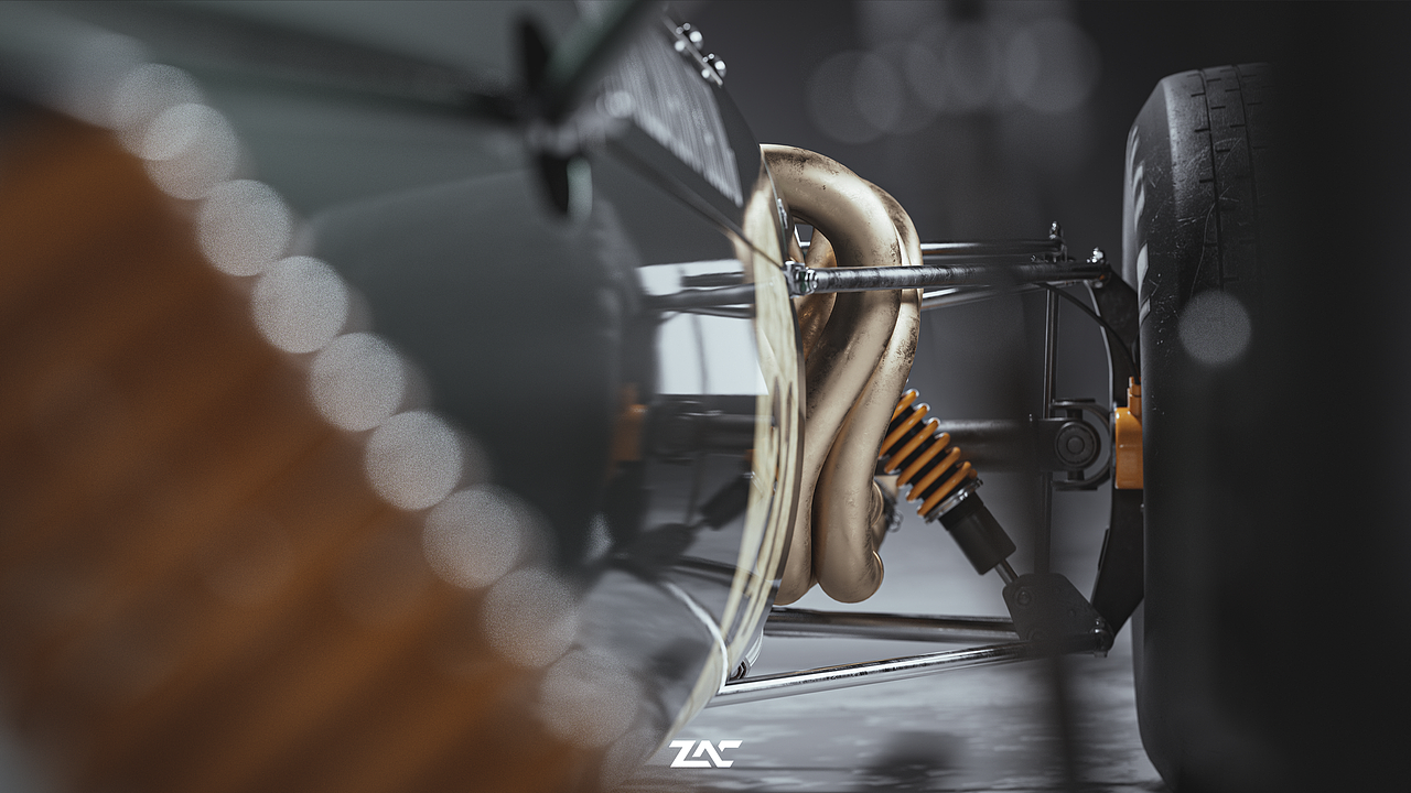 方程式赛车产品细腻渲染