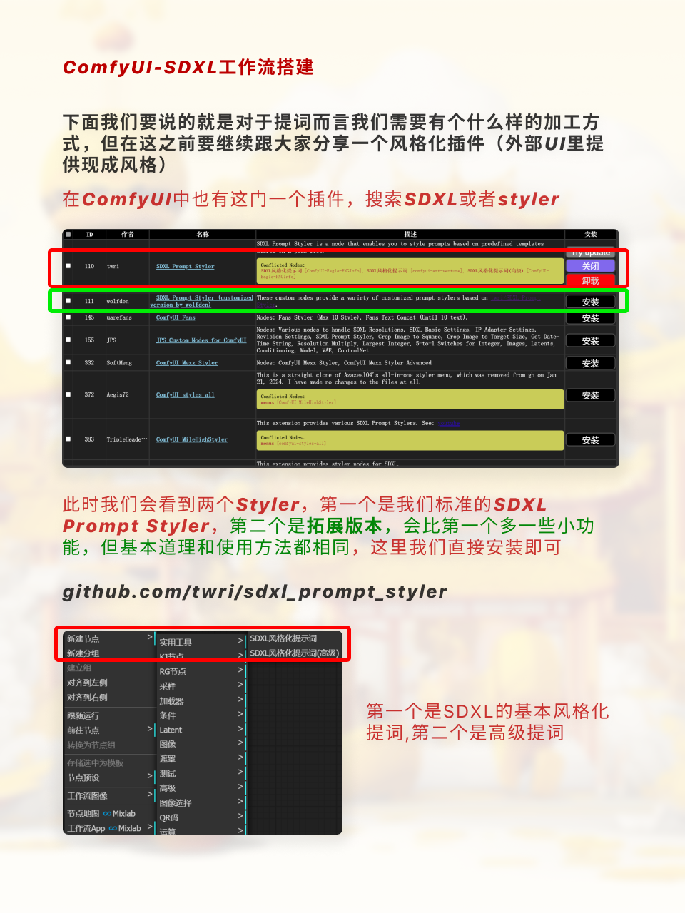 ComfyUI超实用SDXL工作流手把手搭建（图ZMTQ2OTcwODA=） - 教程 - 站酷设计师枯卜原创素材 - 站酷ZCOOL