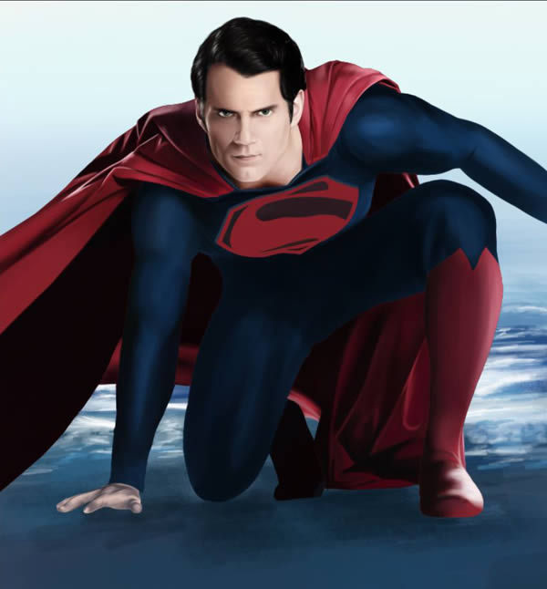 photoshop绘制新版超人形象,翻译转载的,步骤相当多,没耐心的自行绕过