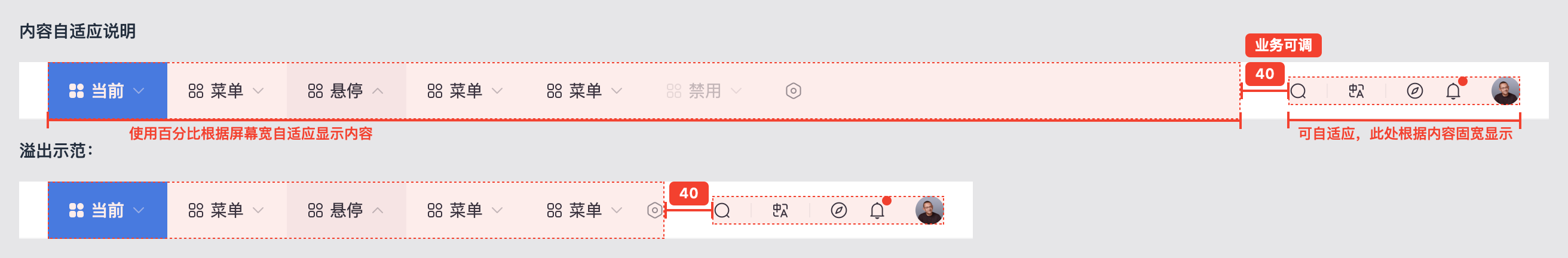 中台通用页面模板的指导规范(简要摘录)
