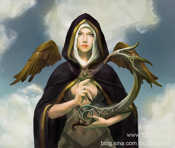 牧师cg插画绘制