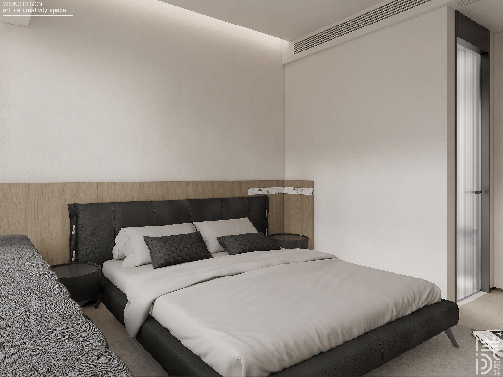 Young设计 | 纯白与木色完美平衡，天然肌理邂逅简约线条，诠释意式极简静谧之家