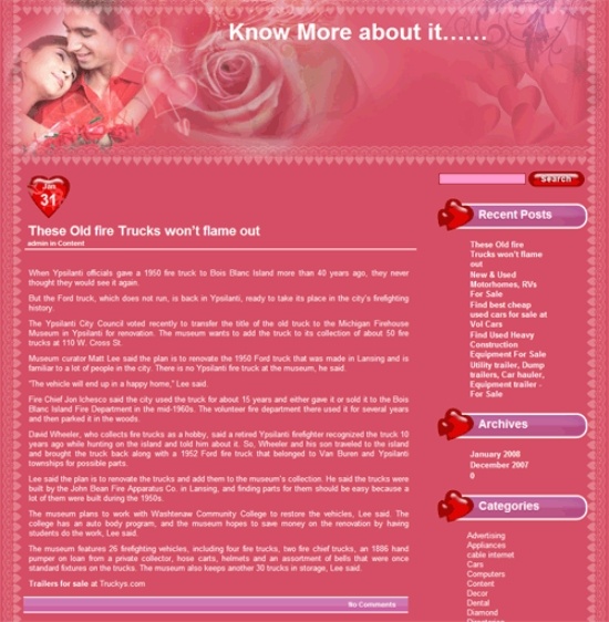 20个免费情人节网站模板