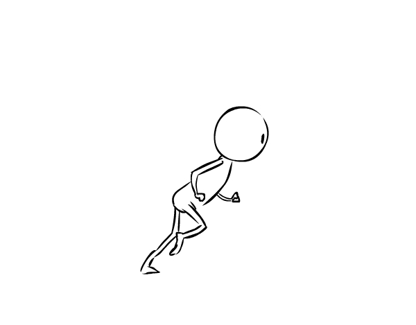 动画入门教程怎样画一个奔跑的人