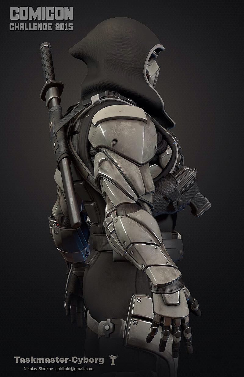 《【每日视觉分享no.8】科幻人形装甲原画设定图集》