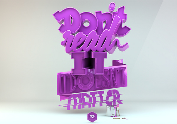 30个3d字体创意设计