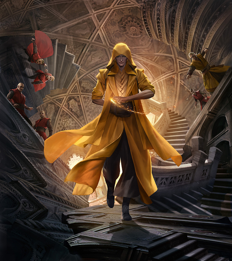 奇异博士古一法师同人海报创作步骤及教程