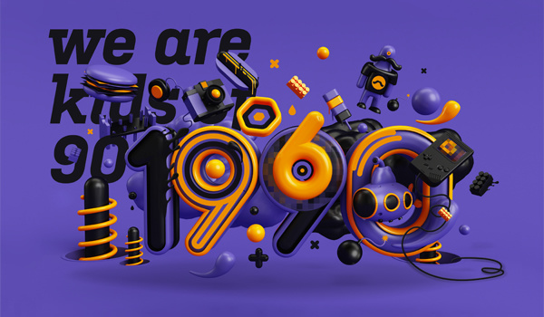 30个3d字体创意设计