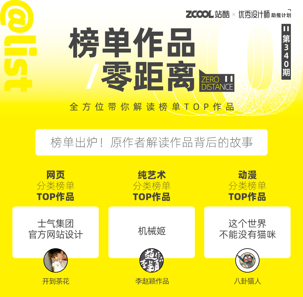 【站酷榜单·Top作品零距离】第340期（图ZMTQ1Mzg3NDA=） - 资讯 - 站酷设计师站酷创作中心原创素材 - 站酷ZCOOL