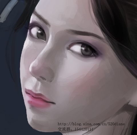 头像绘制过程小倩