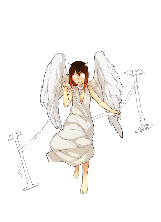 可爱的天使恶魔绘画教程