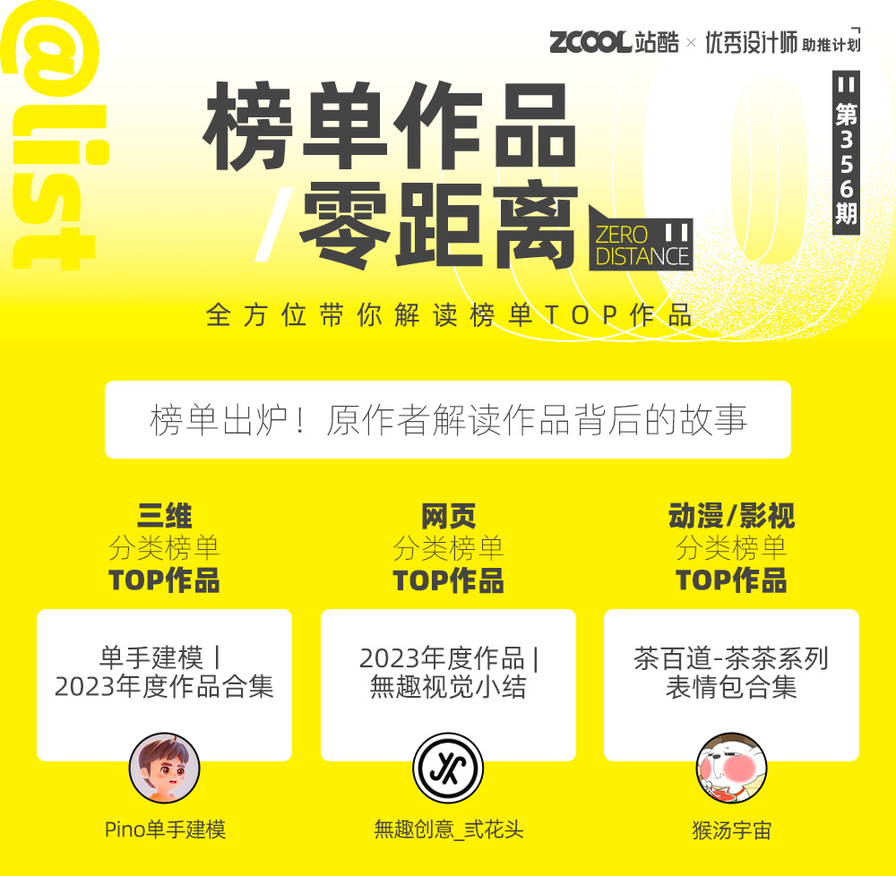 【站酷榜单·Top作品零距离】第356期（图ZMTQ2NzgwMDA=） - 观点 - 站酷设计师站酷创作中心原创素材 - 站酷ZCOOL