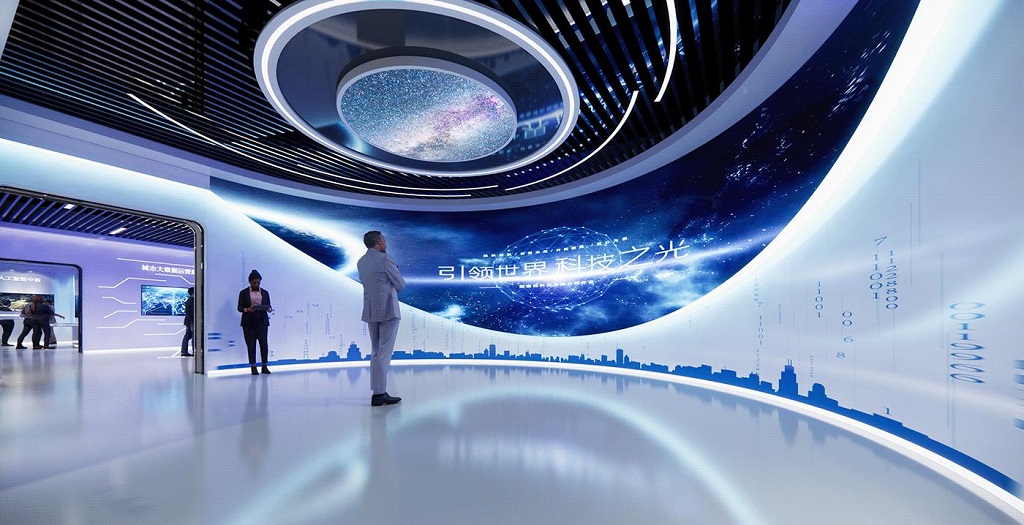 滑轨屏解决方案：轻松管理企业信息展示，提升客户互动体验（图ZMTQ3NzUzNDA=） - 观点 - 站酷设计师振邦视界原创素材 - 站酷ZCOOL