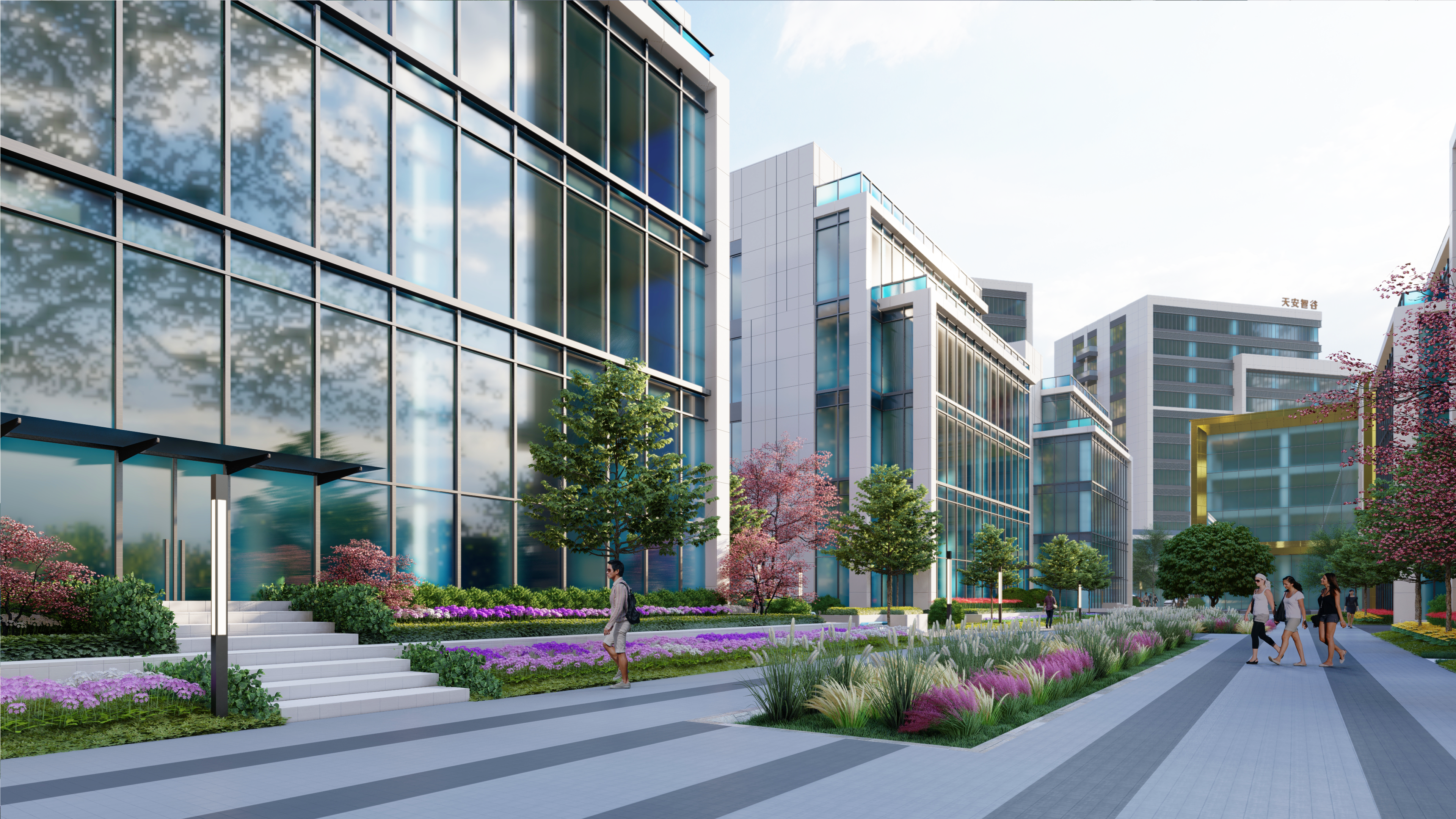 科技与人文交织,勾勒未来智慧产业园 | 赣州天安智谷_绿动园林-站酷zc