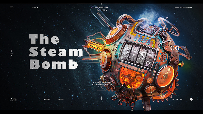 超写实鼠绘《Steam Bomb》