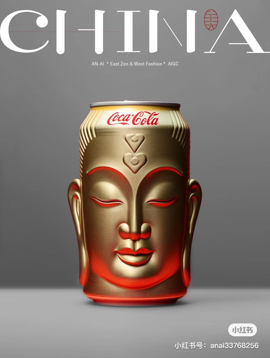 东方造物丨佛头可乐，安史AN-AI，2023