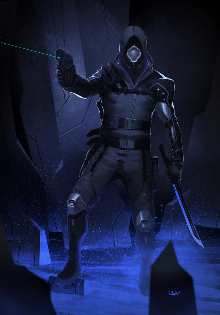 《【每日视觉分享no.8】科幻人形装甲原画设定图集》