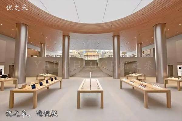 苹果砂不锈钢蜂窝板包柱