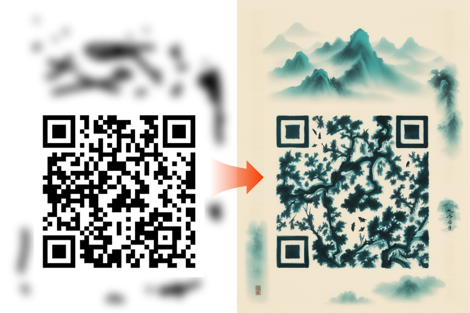 AI新手玩转文生图，融合嵌字与创意二维码（图ZMTQ2NzQ1NDA=） - 教程 - 站酷设计师Mia_Fan原创素材 - 站酷ZCOOL