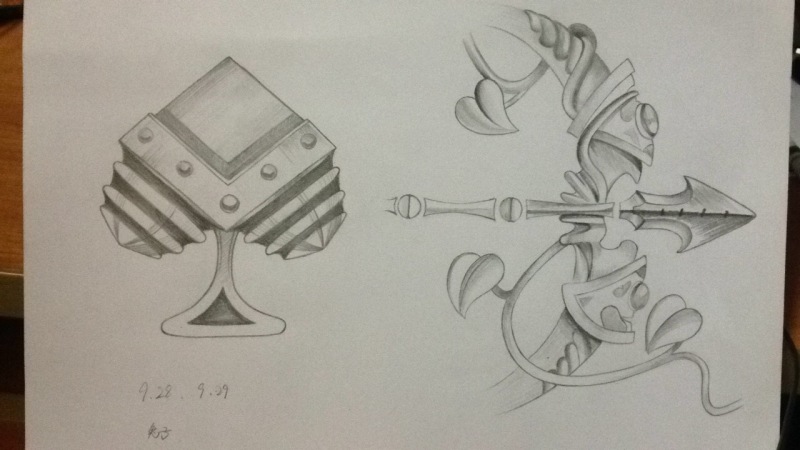 蒸汽机器人布里茨原画临摹~ 手绘稿过程分享