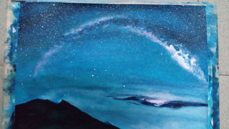 设计文章:怎么画一幅唯美星空