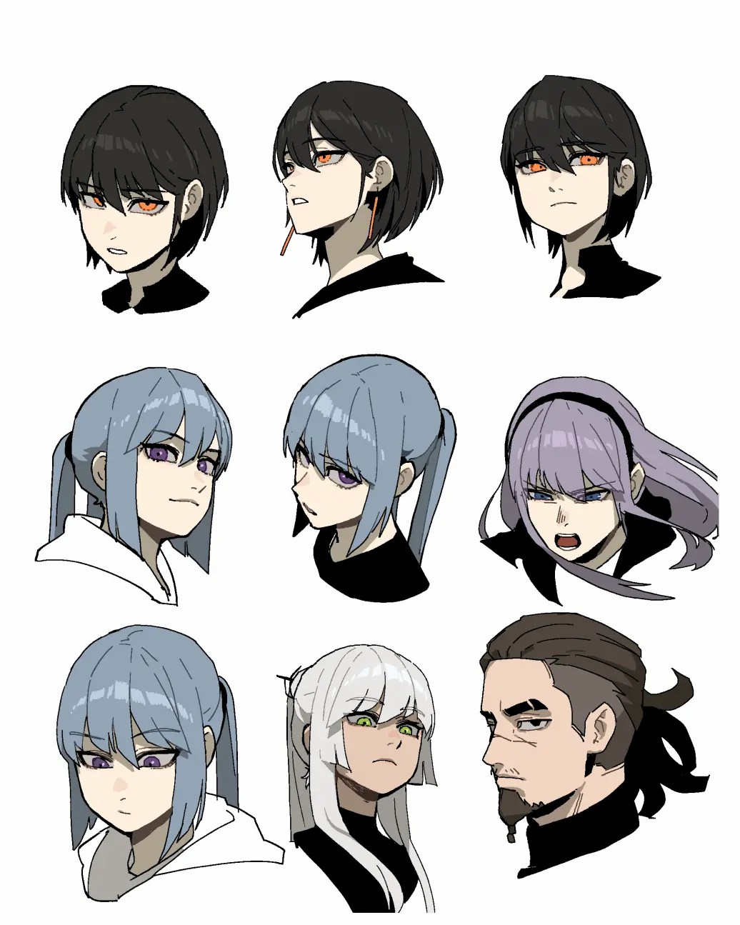 怎样画人物表情？喜怒哀乐表情刻画教程！_每日讲画-站酷ZCOOL