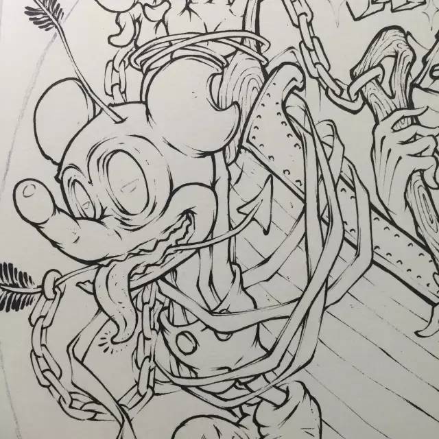 tips涂鸦公仔手稿流程分享