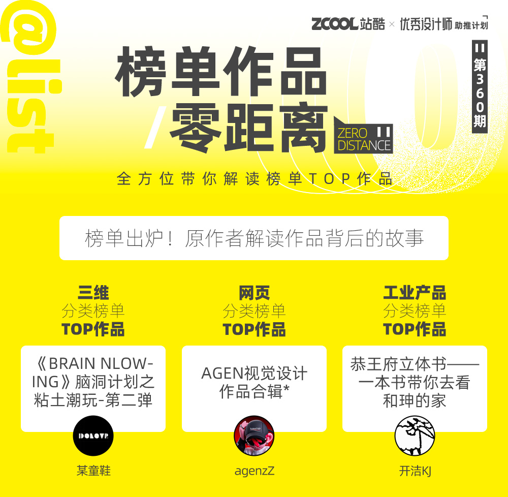 【站酷榜单·Top作品零距离】第360期（图ZMTQ3MjA0MDQ=） - 观点 - 站酷设计师站酷创作中心原创素材 - 站酷ZCOOL