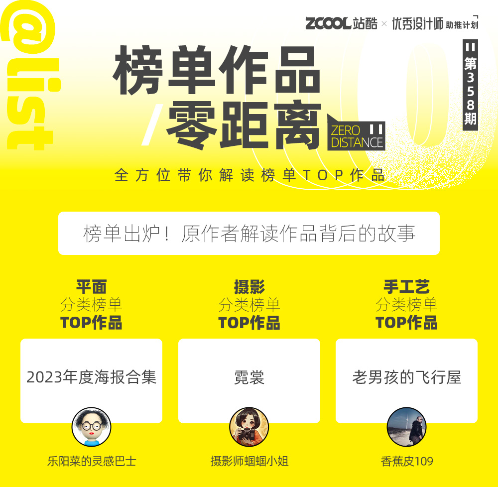 【站酷榜单·Top作品零距离】第358期（图ZMTQ2OTcxMTY=） - 观点 - 站酷设计师站酷创作中心原创素材 - 站酷ZCOOL