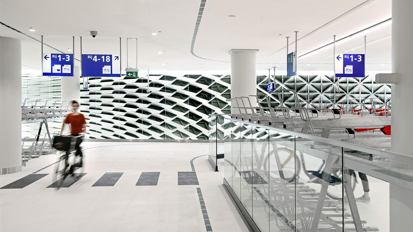 导视系统设计 荷兰海牙自行车停车库