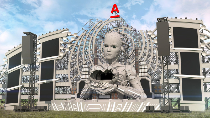 震撼光影效果的震撼布景与视觉效果 把握建筑设计,结构设计,展览造型