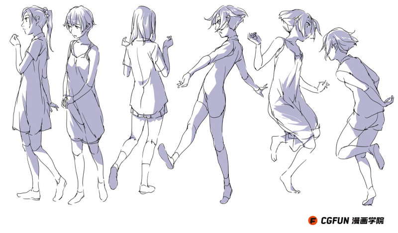 漫画针对性教程03-人体动作的自然韵律-cgfun漫画学院收集翻译