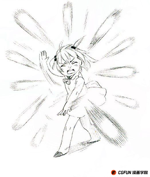 教你如何画好漫画教程74-动态效果线的运用