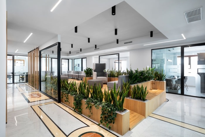 办公室设计装修:接待处和入口是具有视觉冲击力的空间