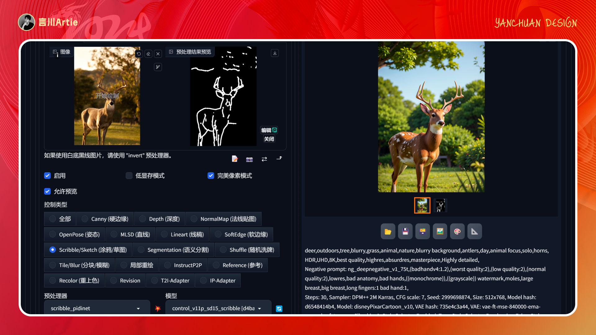 深度解析丨ControlNet模型的工作原理与应用场景(附案例解析)(图ZMTQ2NTQ0ODA=) - 教程 - 站酷设计师言川Artie原创素材 - 站酷ZCOOL