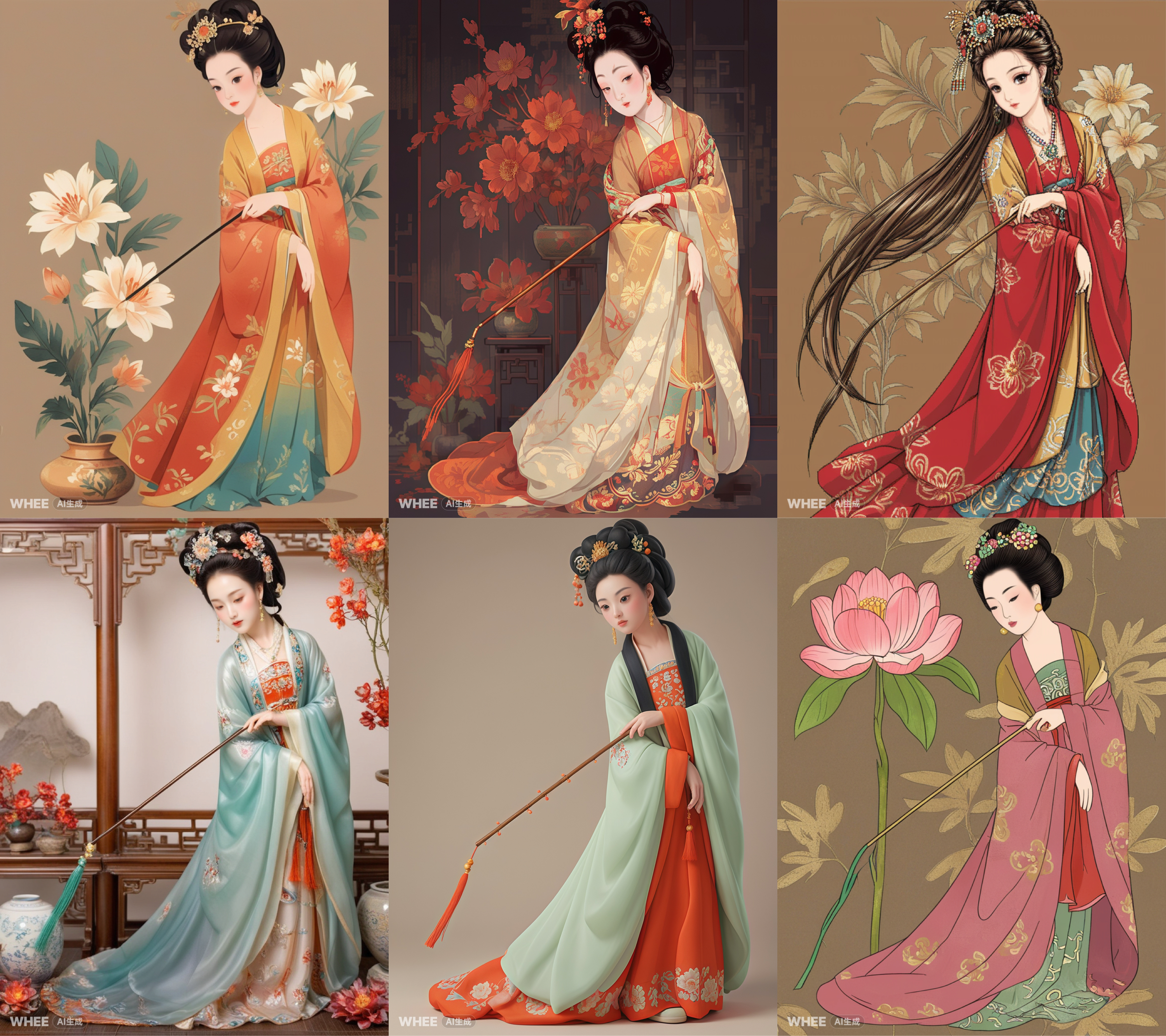 用AIGC穿越时空复原《唐宫仕女图》（图ZMTQ3OTQ3MzY=） - 教程 - 站酷设计师逗砂原创素材 - 站酷ZCOOL