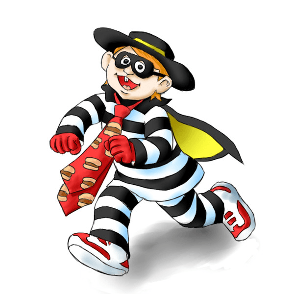 汉堡神偷进入了 70 年代之后,随着孩童向电视节目及广告的放送和推广