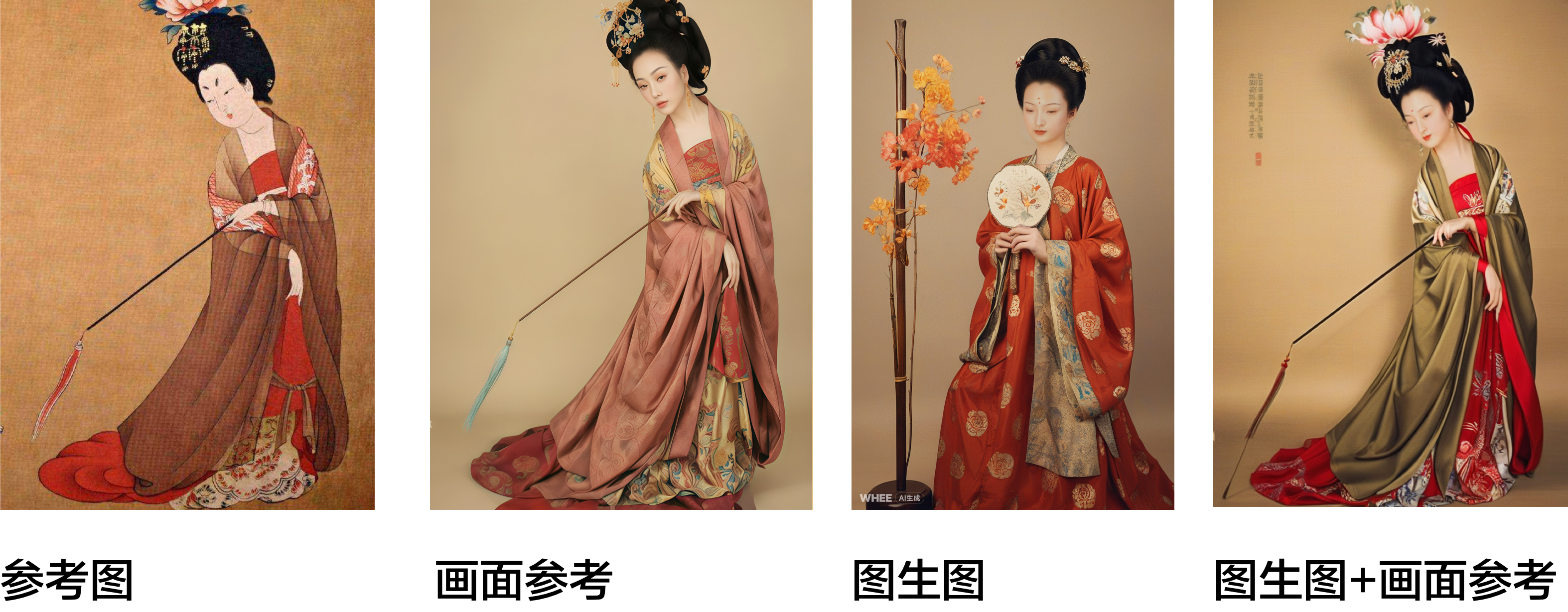 用AIGC穿越时空复原《唐宫仕女图》（图ZMTQ3OTQ3MjQ=） - 教程 - 站酷设计师逗砂原创素材 - 站酷ZCOOL