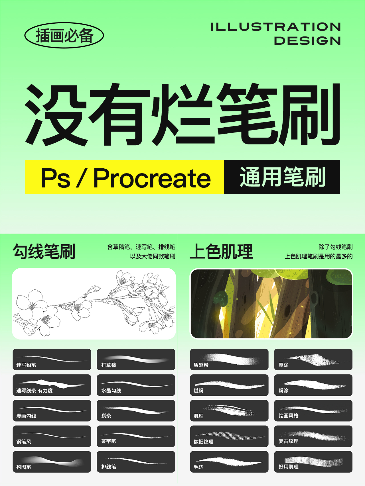 没有一个“烂”笔刷：Ps/Procreate通用！包含超多大佬同款笔刷。草稿勾线噪点上色等。（图ZMTQ2OTcyOTI=） - 观点 - 站酷设计师ZMD卓沐设计原创素材 - 站酷ZCOOL